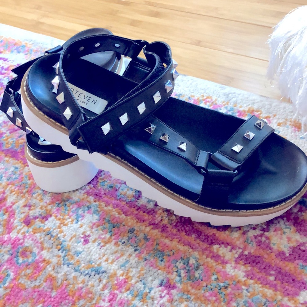 Steven New York Studded Platform Sandal